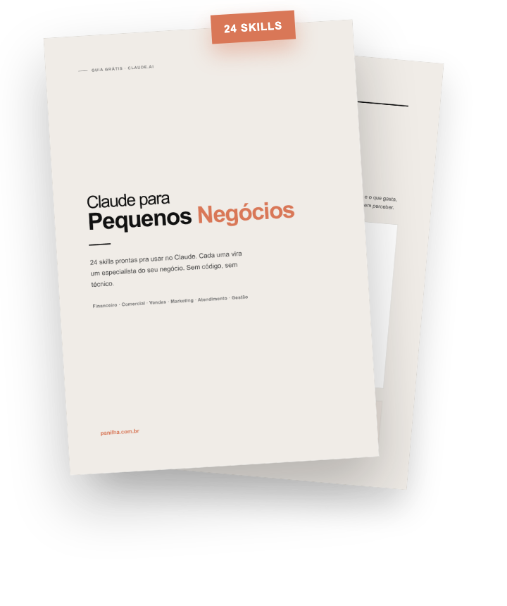 Material das 24 skills do Claude para pequenos negócios